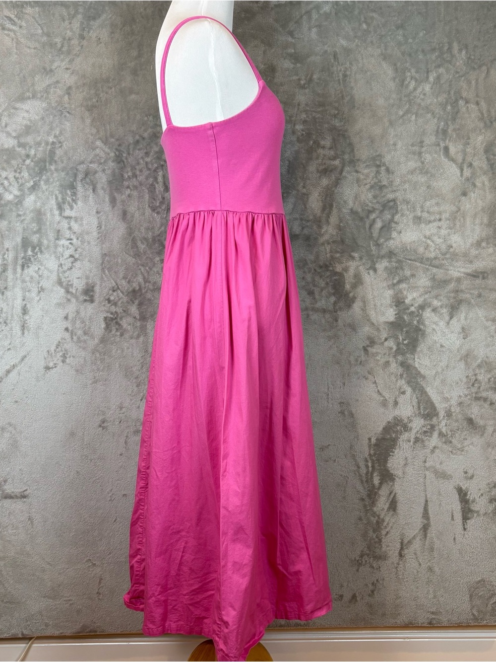 Old Navy Fit and Flare Combination Midi Sleeveless Pink Dress Sz M - Picture 5 of 14